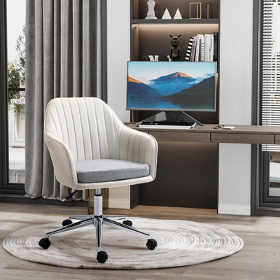 Brayden Studio Aubryana Linen Executive Chair