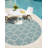 Outdoor Preen Area Rug Blue Green Color-1206020065