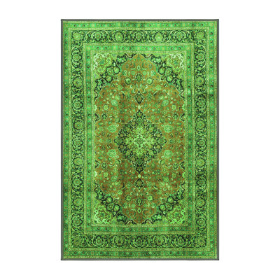 Tapis verts traditionnels 1069 lavables à la machine