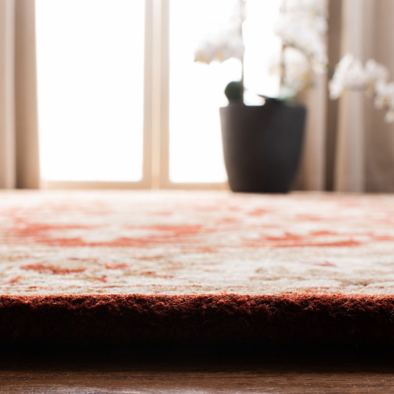 Tapis oriental en laine touffeté à la main Colliers, Carré 7 pi