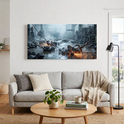 Ensemble de 1 toile murale « Chaos industriel »
