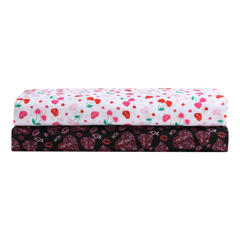 Sweet Tart Cherries Pink Twin XL Microfiber Bedding Set