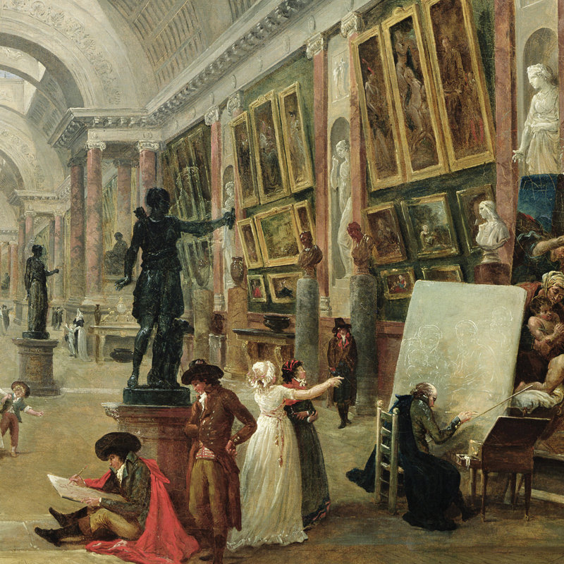 Project for the Disposition of the Grand Gallery, 1796 par Hubert Robert - reproduction d'art sur toile