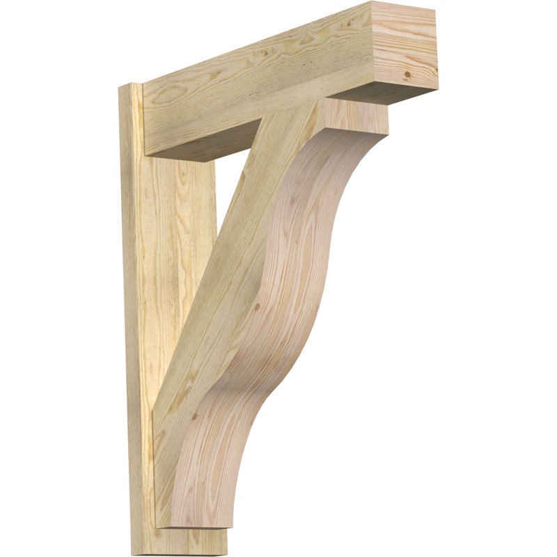 Jeu de blocs Funston, 8" W Douglas Fir (Rough Sawn), P 32 po x H 38 po