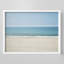 Petite plage colorée, mer et horizon, bord de mer, Illustration moderne, petit décor, œuvre d'art moderne-101376602-101376598