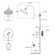Geneva Single Handle Dual Function Temperature Control Tub and Shower Faucet Diverter with Valve