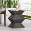 Support d'extérieur en béton léger - conception géométrique, cuivre, 15,8 po x 15,8 po x 20,34 po, et motif de bureau portable, fonctionnel