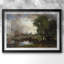 Flatford Mill (scène sur une rivière navigable) - John Constable - reproduction encadrée avec passe-partout et verre - 1816 - 1817-596110699-596110700-596110701