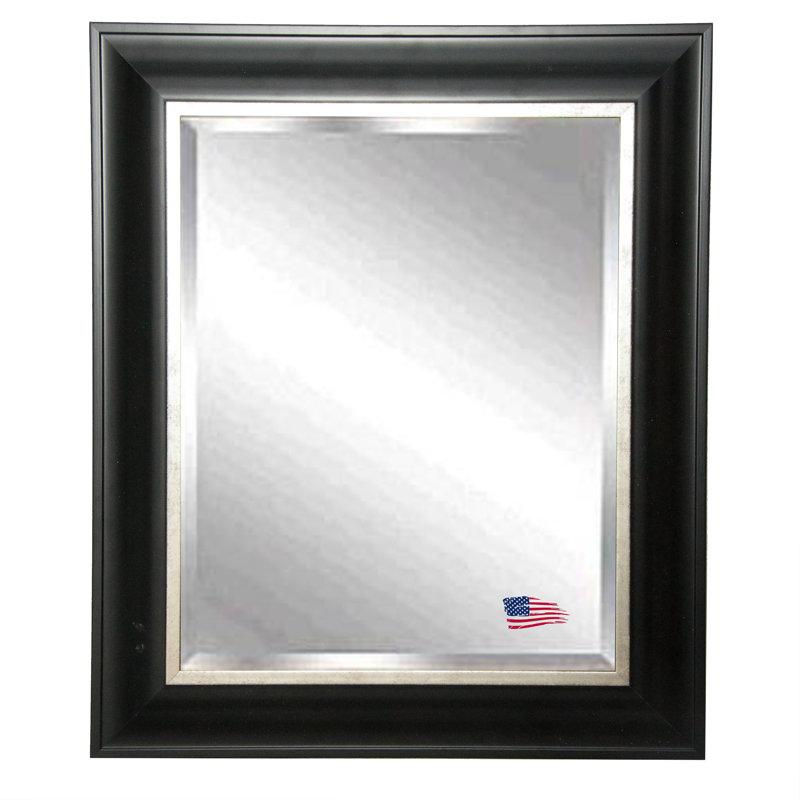 Duval Solid Wood Flat Wall Mirror, 38.5" H x 34.5" W