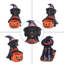 Statue de chien d'Halloween Alfani avec rangement citrouille, bol à bonbons en résine représentant un chien sorcière, décoration de table, 5 styles
