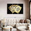 Poker Spade - 3 pièces sur toile tendue-1732056548