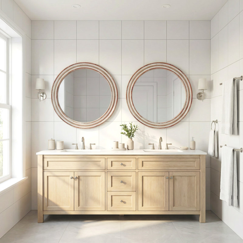 Miroir d'appoint mural pour salle de bain