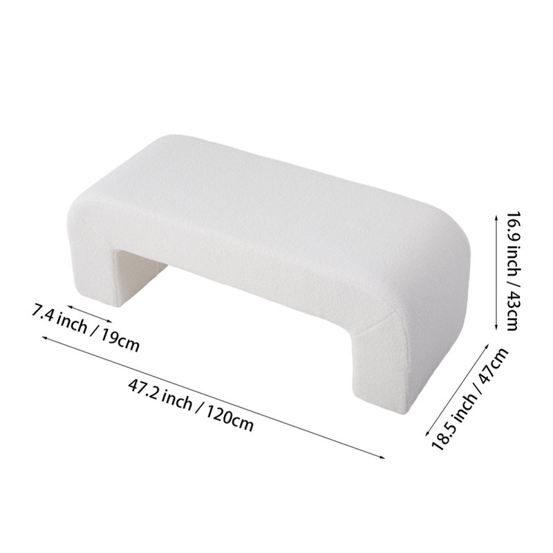Baiardo Teddy Upholstered Bench