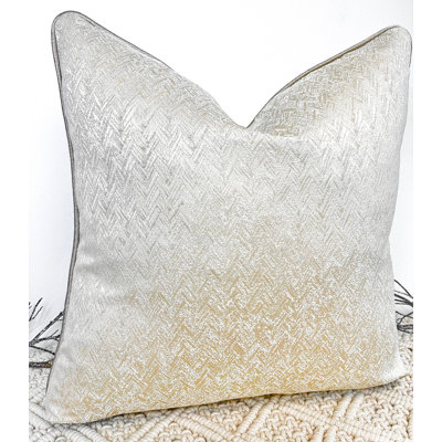 Abstract Cream Square Throw Pillow Cover
