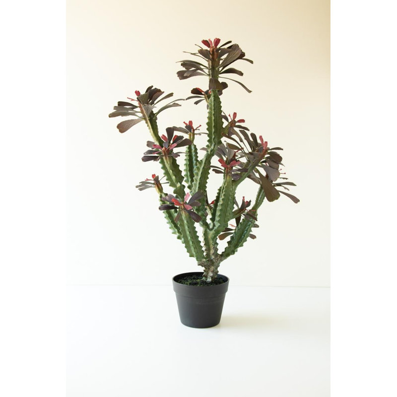 ARTIFICIAL 35" COLUMN CACTUS IN PLASTIC POT