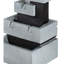 Decorative 4-Tier Block Fountain - 13.6" x 15.7" x 22.4" - Grey/Black