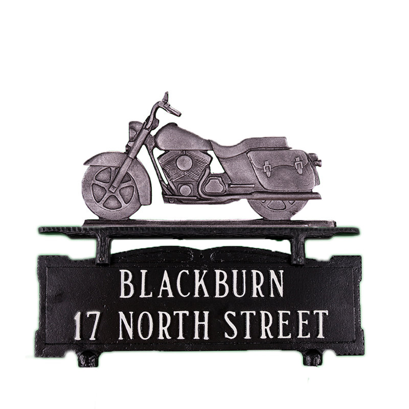 Aluminum Mailbox Sign, Swedish Iron
