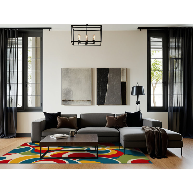 Spirited Glow Rug, Square 8'