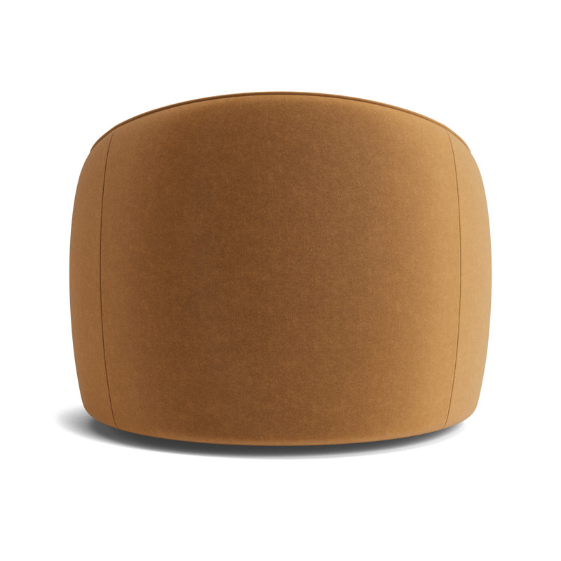 Giselle Full Swivel Chair, Performance Velvet - Hazelnut