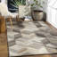 Mountain Wool Geometric Area Rug in Butter/Khaki-66177255