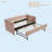 Pink Velvet Daybed, Sturdy Wooden Bed Frame-1767808897