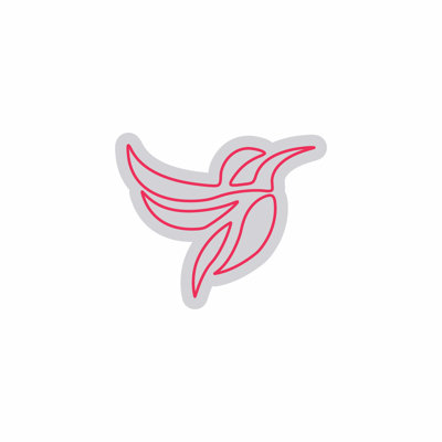  | Enseigne néon à motif colibri | Fabriqué avec des tubes néon flexibles incassables de qualité supérieure pour un éclairage lumineux et uniforme et une longévité supérieure à 50 000 heures sans décoloration | 20 x 24 | Rose néon