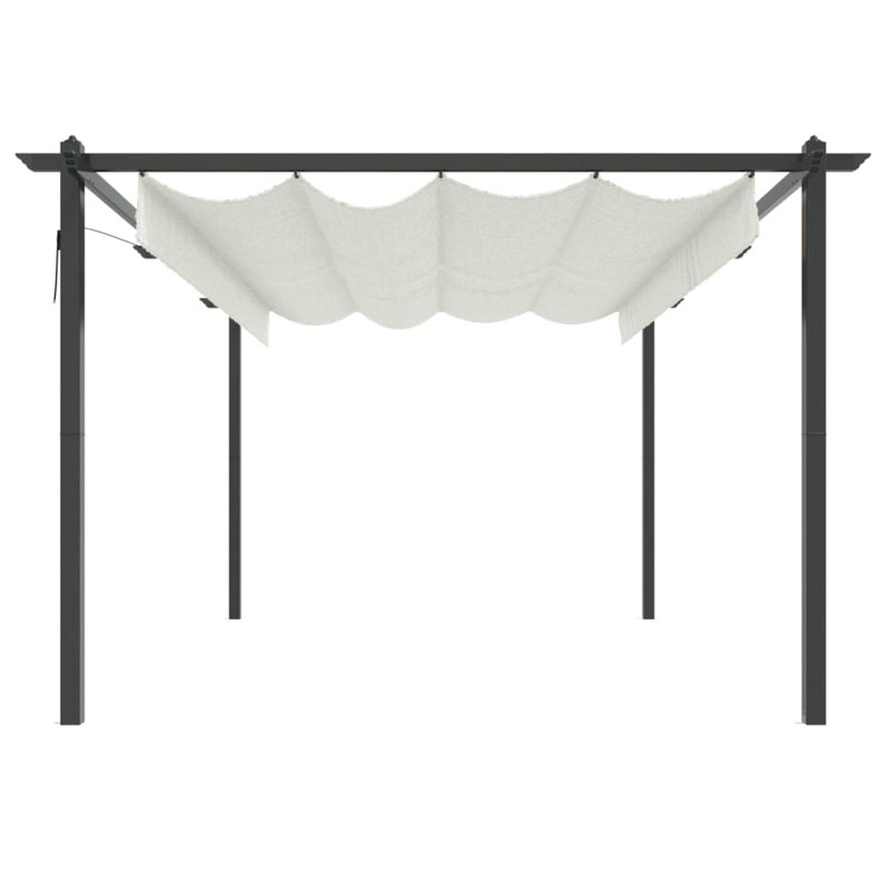Andro 4m x 3m Metal Party Tent, Cream