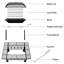 Foyer au bois en acier avec barbecue Atheer H 18 po x l 37 po