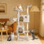 64-Inch Cat Tree With Multiple Condos And Scratching Posts-1363048878