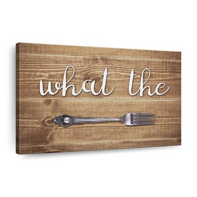 What The Fork Canvas Print