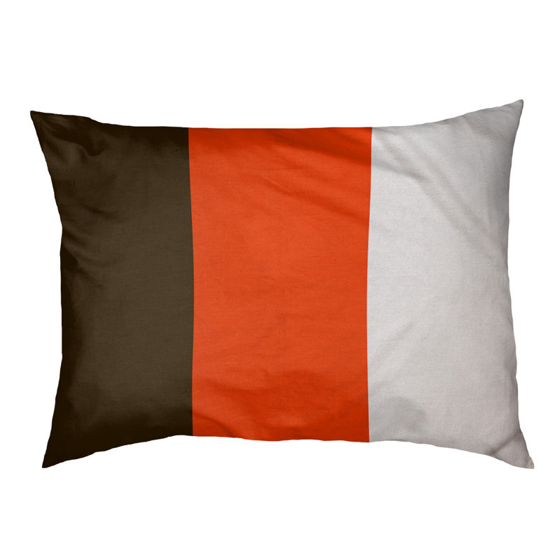 Lit à chat à rayures de football cincinnati, L 50 po x l 40 po, Accent orange