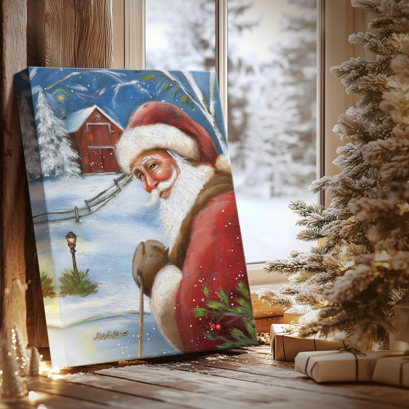 Pale Winter Fir Serenade-Premium Gallery Wrapped Canvas, 18" H x 12" W