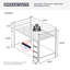 Lits métalliques modernes avec rangement, barrière de sécurité haute, lits jumeaux superposés pour enfants-11498568