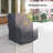 Outdoor Club Lounge Swivel Armchair Weather-Resistant Patio Cover