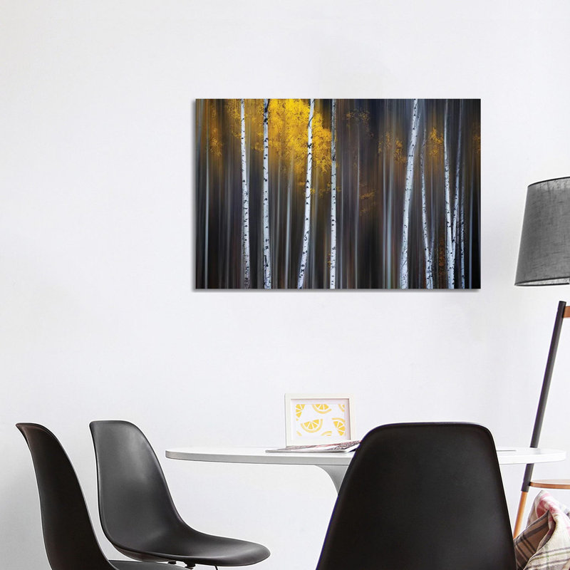 Curtain Of Fall by Andy Hu - Print on Canvas, 66.04cm H x 101.6cm W x 3.81cm D, Wrapped Canvas