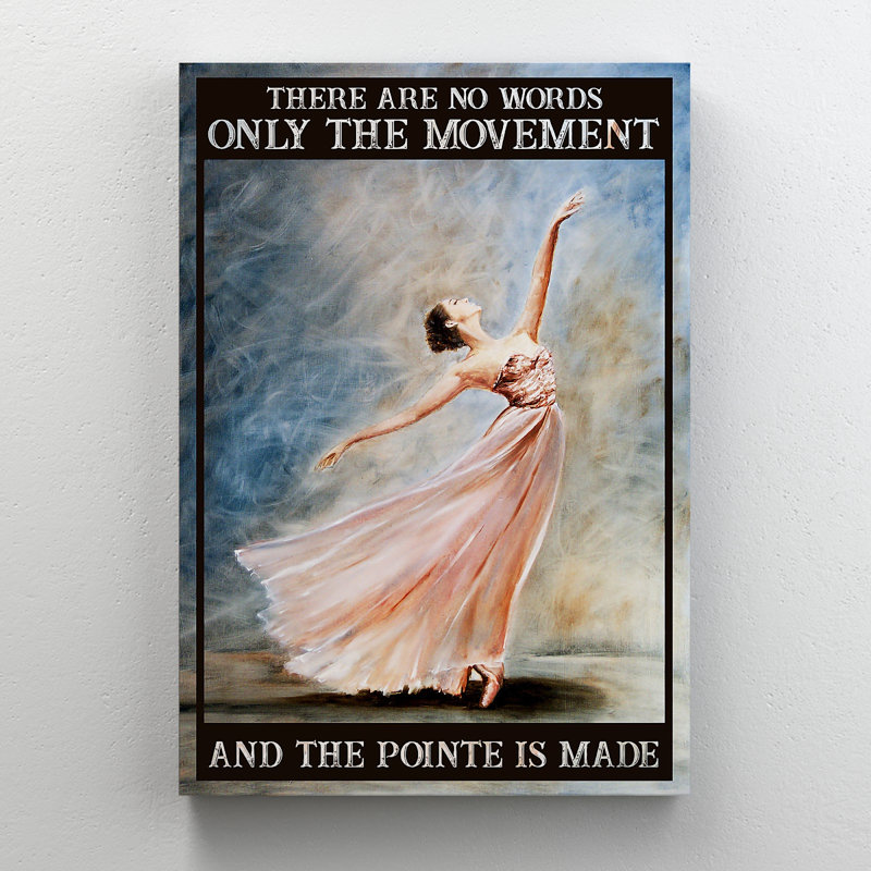 «Beautiful Ballet Girl Dancing», impression sur toile tendue, H 20 po x l 16 po x P 2 po