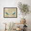 «Delicate Lotus Flowers and Playful Koi Fish in Asian-Inspired Design Prints», affiche encadrée rustique-104788803-104788806