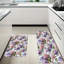 Tapis de cuisine à motif floral rose pour chambre à coucher, ensemble de 2, mauve