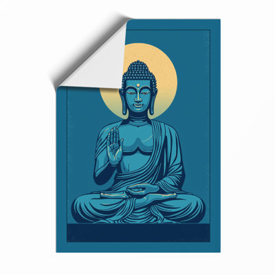 Meditation Buddha Japandi - Framed Print