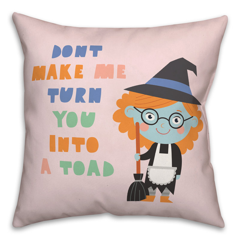  Housse et insert de coussin carré Witch Girl, 20 po X 20 po