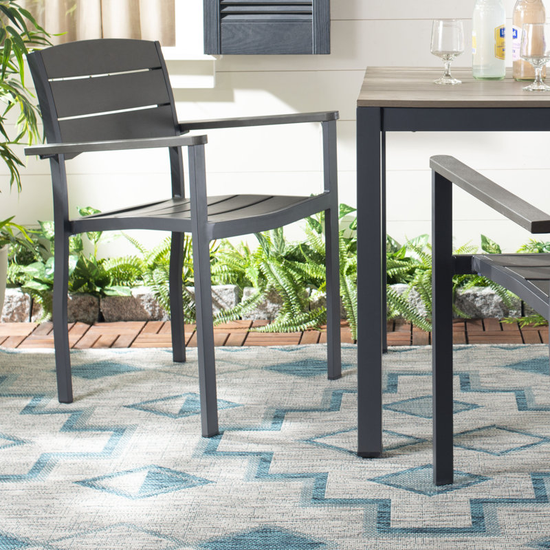 Cargile Outdoor Stacking Dining Armchair