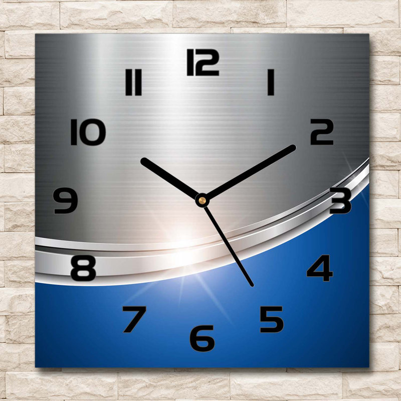 Glass Wall Clock, Black