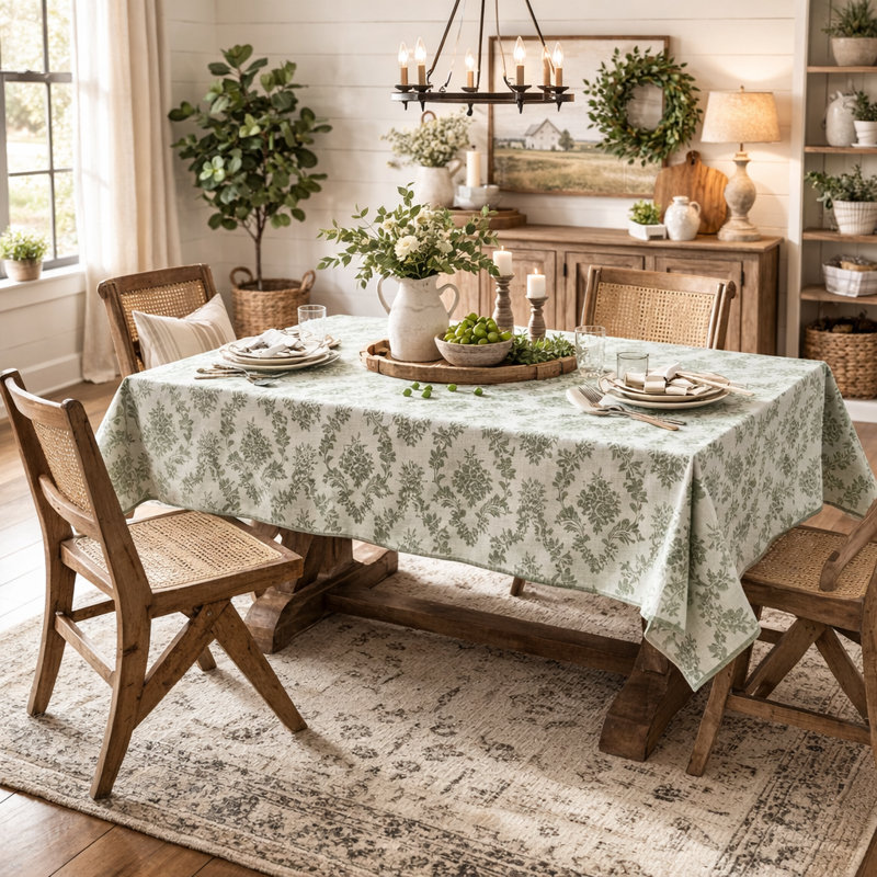 Nappe Elegant Botanical ,  L 72 po x l 56 po