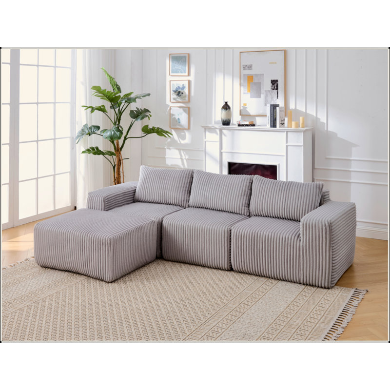 Canapé modulaire Modern, Gris clair