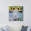 « floral moutons ii », reproduction sur toile-1622528064
