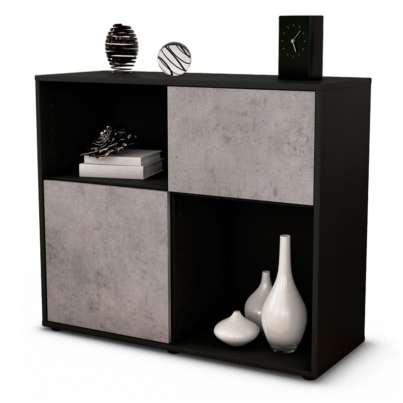 Ramsell 92cm Sideboard, Anthracite/Concrete
