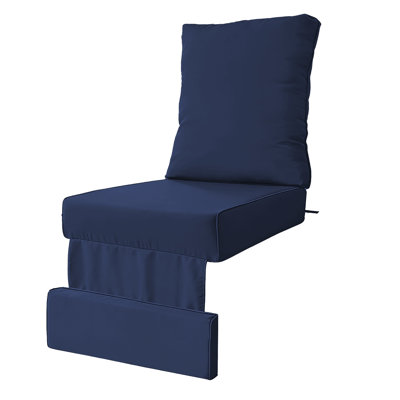 Coussin de dossier de siège extérieur, coussin de remplacement de fauteuil inclinable pour meubles de patio, coussin de siège profond