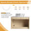 Ensemble de meuble-lavabo mural simple 30 po avec lavabo en céramique Greythor, ensemble de meuble-lavabo simple 30 po avec plateau en pierre reconstituée-354114336-362577416