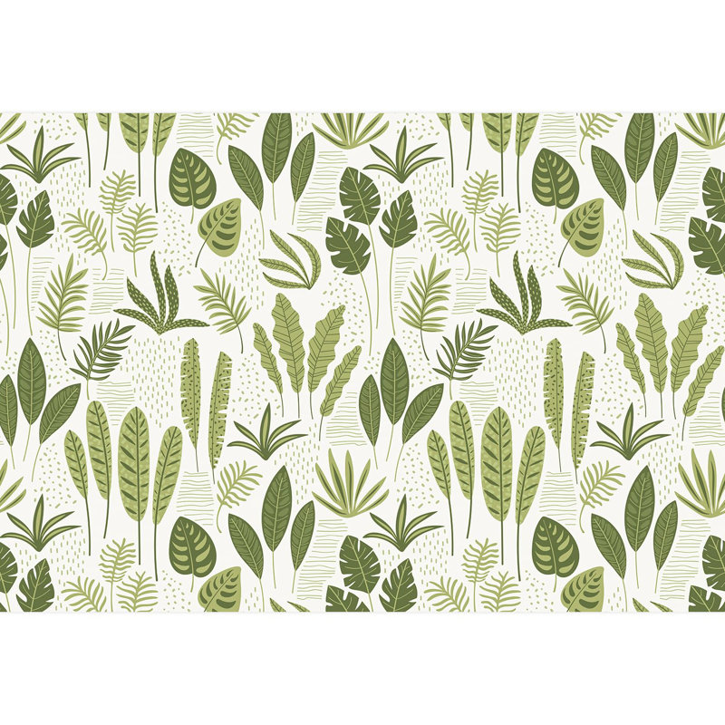 Bordure florale pelez et collez, L 132 po x l 192 po