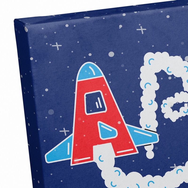 Art sur toile scape abc space Brandt, H 8 po x l 10 po x P 1,25 po